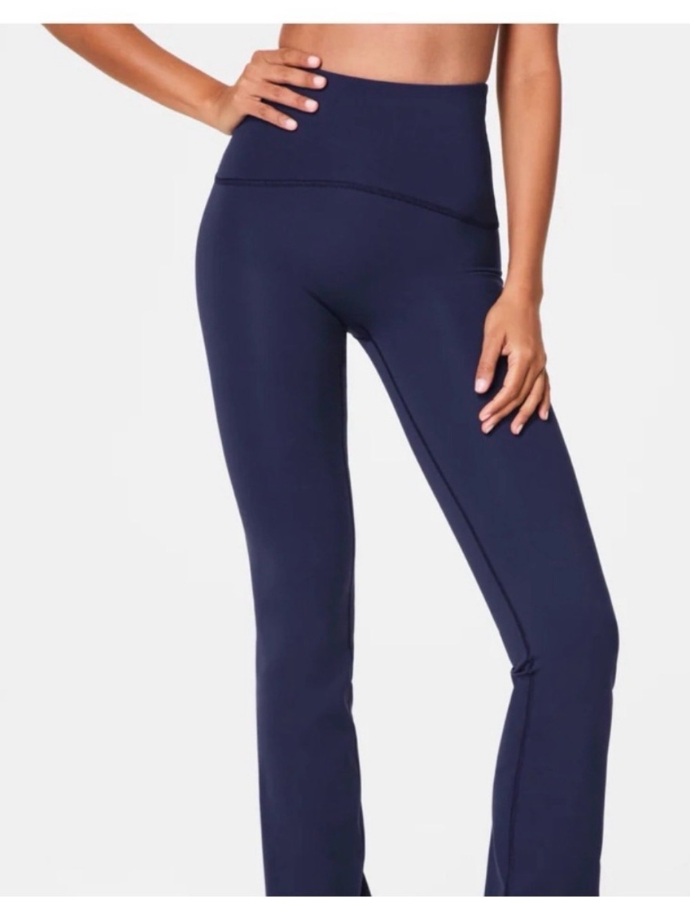 *nwt* Spanx Booty Boosy High-Waist Navy Flare Yoga Pants